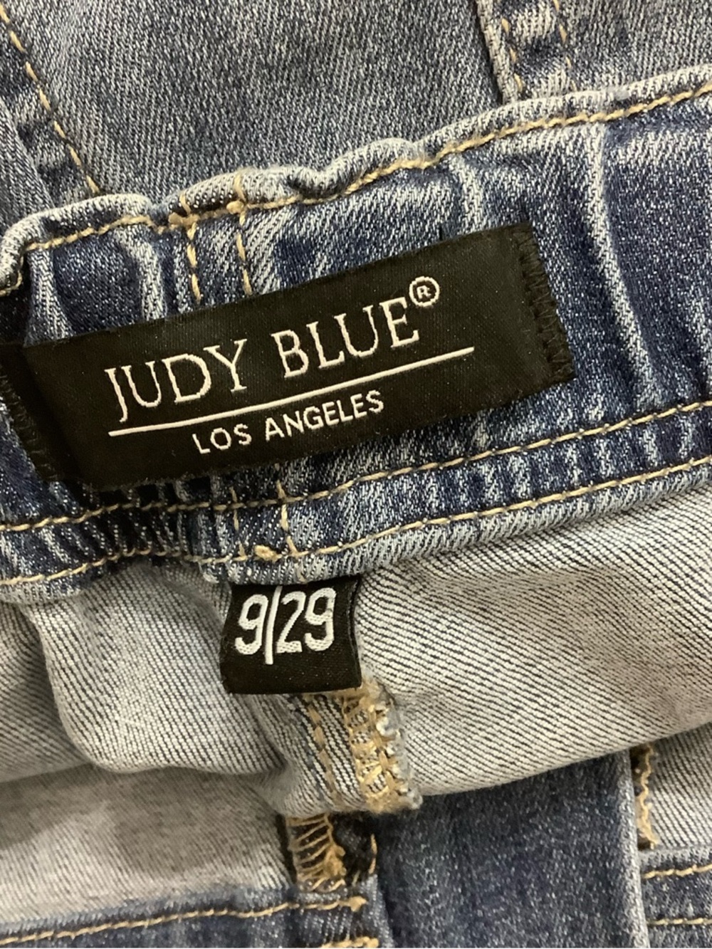 Judy Blue Drawstring Waist Denim Jogger Jeans - Blue Pull-On Stretched - Picture 8 of 10